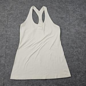 Lululemon Tank Top Womens Size 10 White Racerback Athletic Yoga Gym Workout